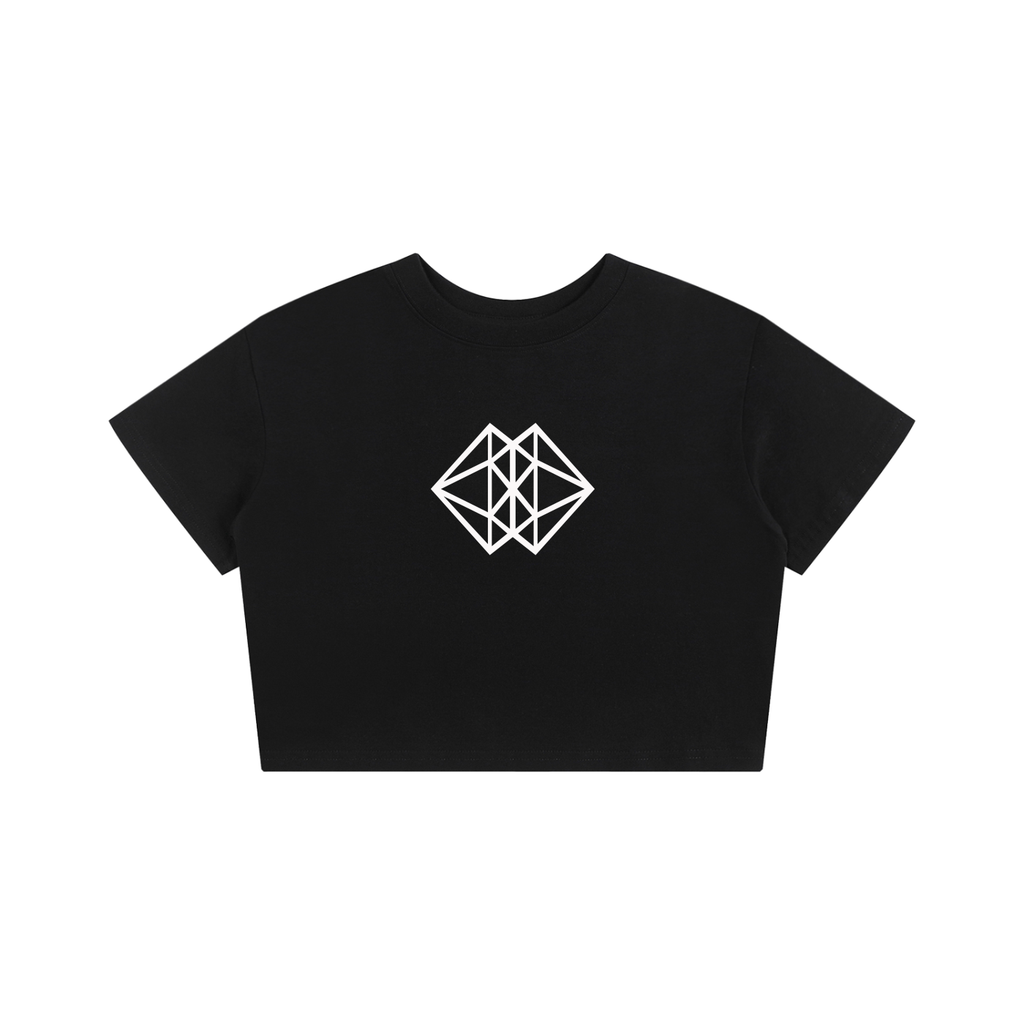 RareGem Crop Tee Black
