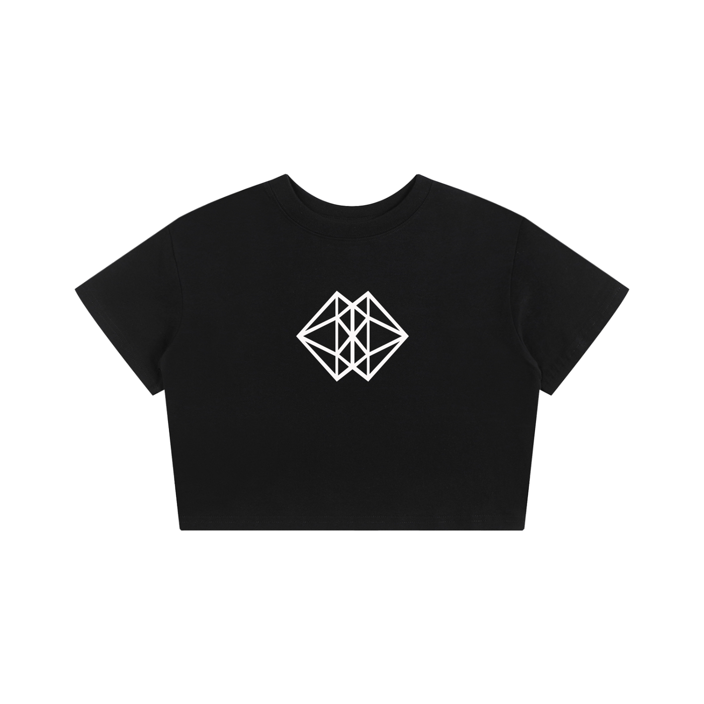 RareGem Crop Tee Black