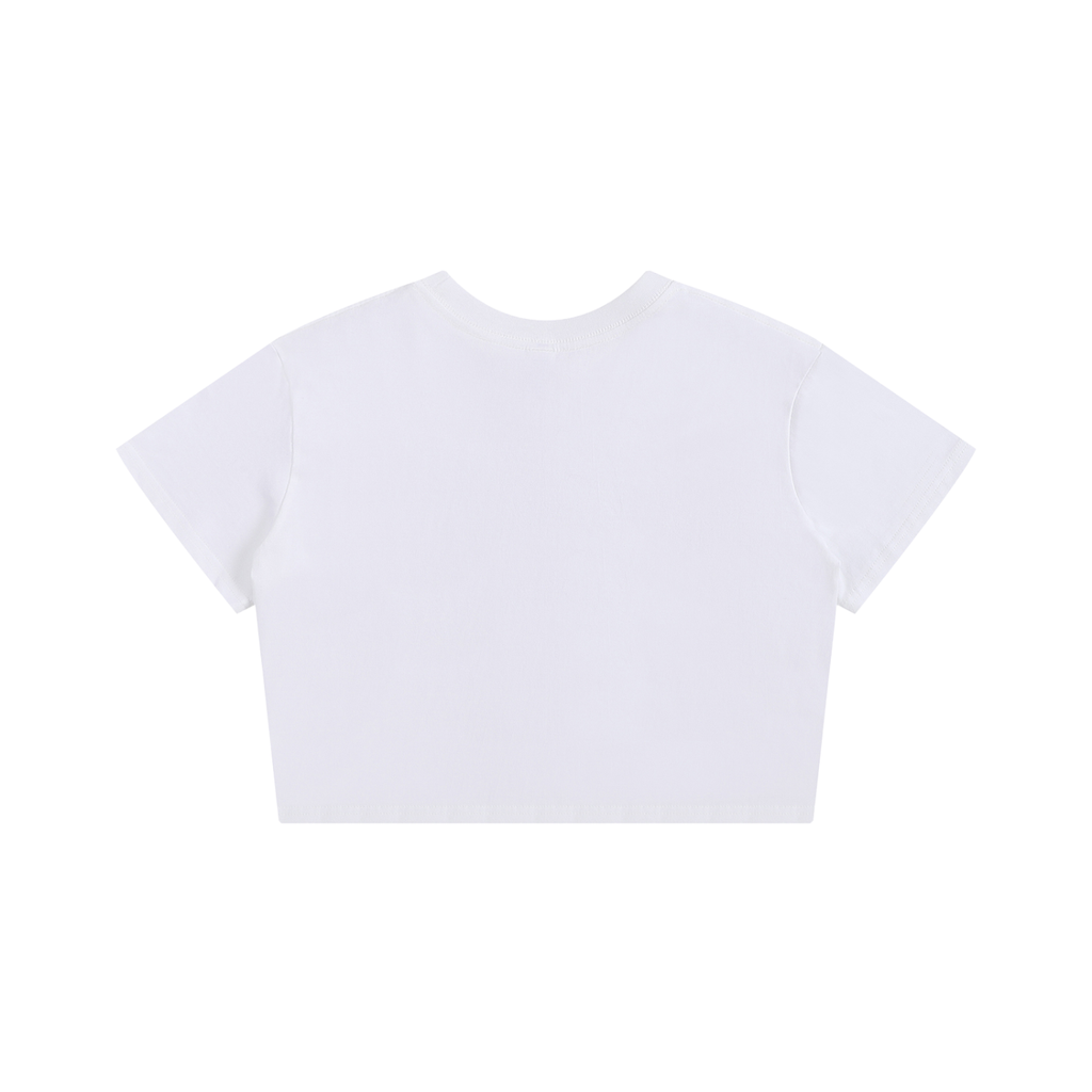 RareGem Crop Tee White